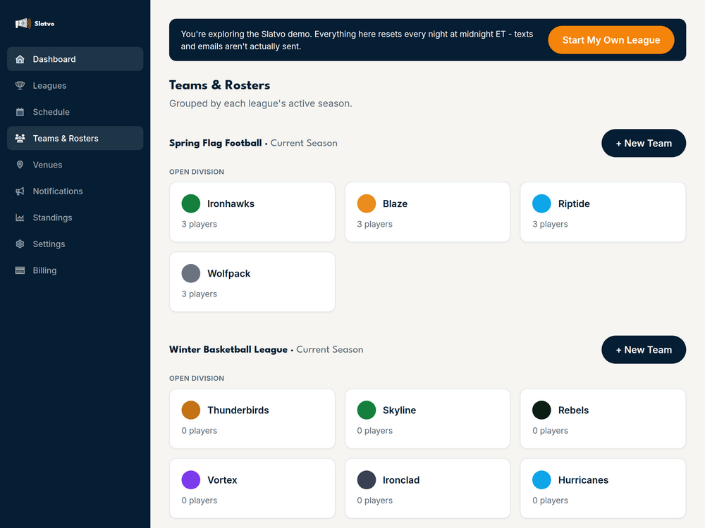 Coach Tools in the Slatvo dashboard
